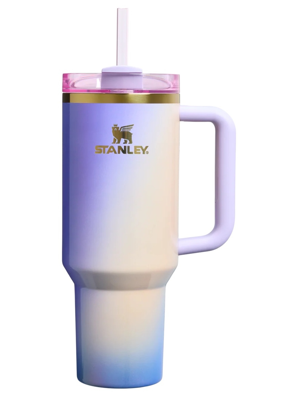 Stanley Ombre Pink Purple to Blue Insulated Tumbler with Handle